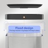 WLIVE 55 Liter Gallon Trash Can with Soft-Close Lid, 14.5