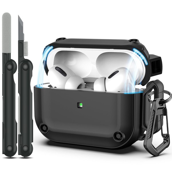 RFUNGUANGO for AirPods Pro Generation Case Cover with Cleaner Kit,Powerful