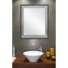 MCS 22x28 Inch Wall Mirror, 28x34 Inch Overall Size, Concrete