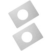 OZXNO 2pcs Door Knob Reinforcement Plate Door Handle Fixing Cover