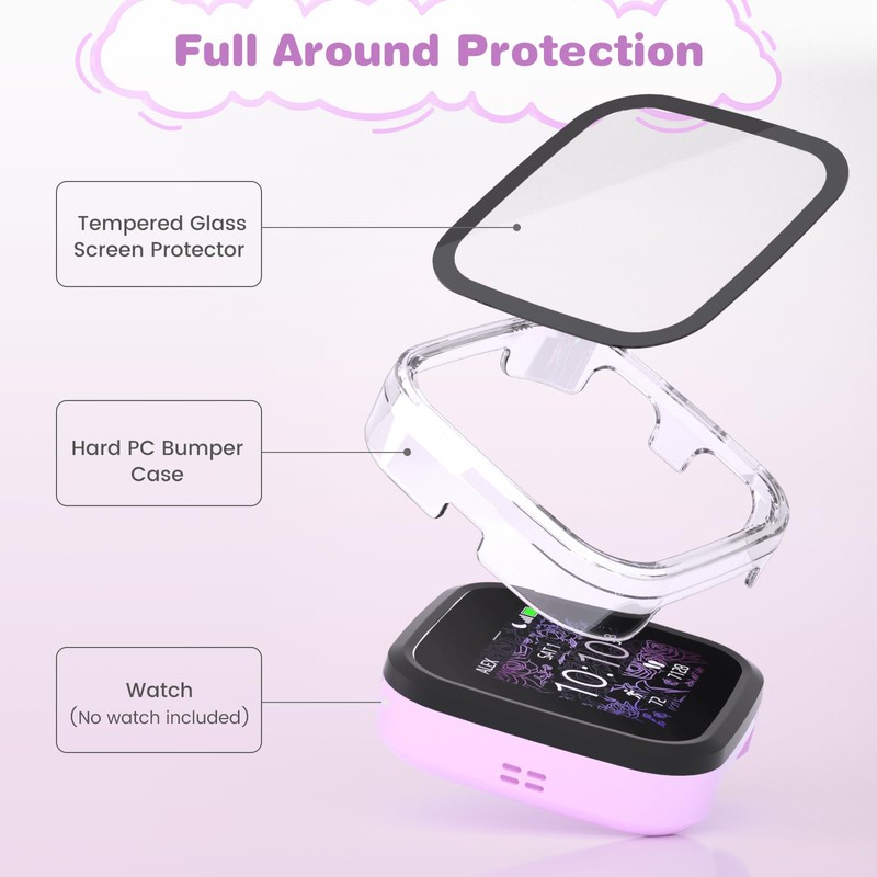 SimpleThings Compatible with Garmin Bounce Screen Protector, 2Pack Hard PC