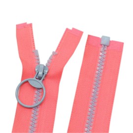 YaHoGa 10pcs 18 Inch Separating Jacket Zippers for Coat Jackets DIY Sewing Handbags Clothing Resin Zipper Plastic Zippers Bulk 10 Colors (18" O/E)
