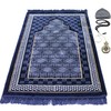 Modefa Turkish Islamic Velvet Prayer Rug - Thick Wide Soft