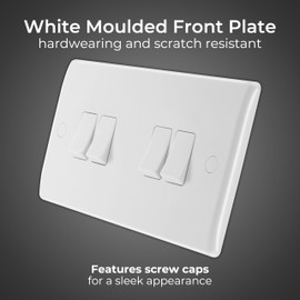 Nexus 4 Gang 2 Way 10A Switch White