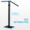 Ripeng 2 Way Clothing Rack with Straight and Slant Arms