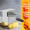 RioRand Manual Spiral Potato Cutter, Stainless Steel Tornado Twister with