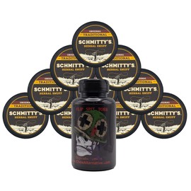 DC Crafts Nation Mud Bud Spittoon Skull Medic with 10 Cans Schmitty's Herbal Snuff Original