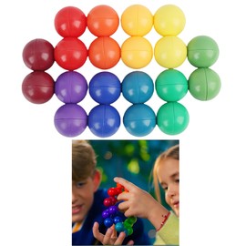 20 Pieces 3D Puzzle Ball Sensory Ball, Rainbow Fidget Ball for Children and Adults, Stress Relief Sensory Ball
