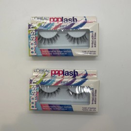 L'oreal. L'OREAL POPLASH FASHIONABLE FALSE LASHES - 2 PAIRS NEW