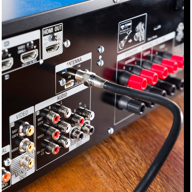 ATIVA® RG6 Coaxial Cable, 6’, Black, 26894