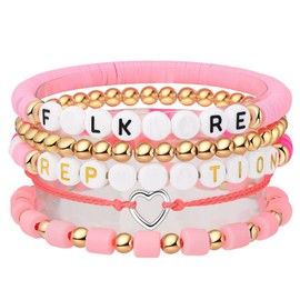 RUIQUAN Inspired Bracelets Friendship Bracelets Gifts For Girls Boys Women Music Lover Fans(Folklore)