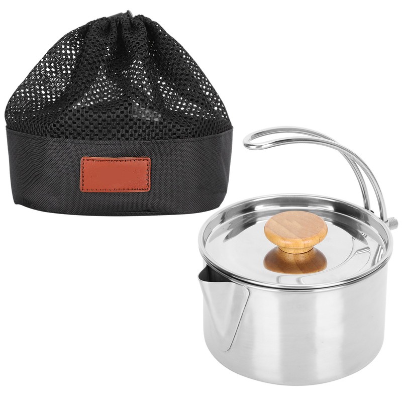 Stainless Steel Kettle Portable Folding Coffee Tea Pot for Outdoor