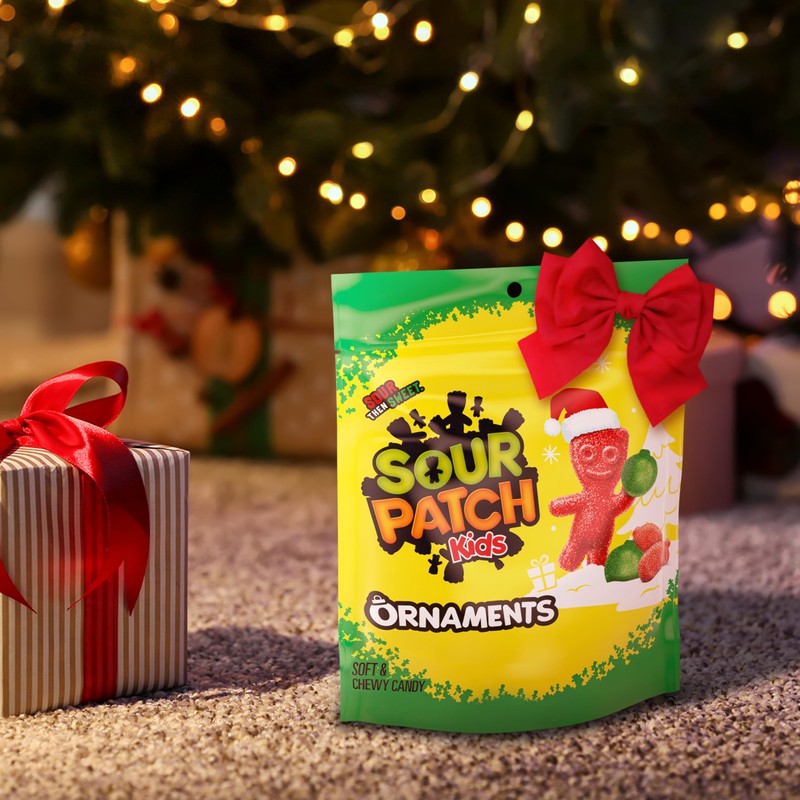 SOUR PATCH KIDS Ornaments Soft & Chewy Holiday Candy, Bulk