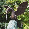 Faruxue Dragon Fountain Statue, Resin Water Feature Sculpture, Cool Dragon