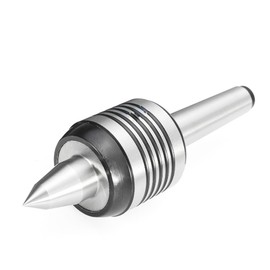 Mantouxixi Heavy Duty Live Revolving Center, 60°Precision 0.0002" Morse MT2 Live Center Professional Carbon Steel, Morse Taper Taper Triple Bearing Lathes CNC Long Spindle Lathe Tool