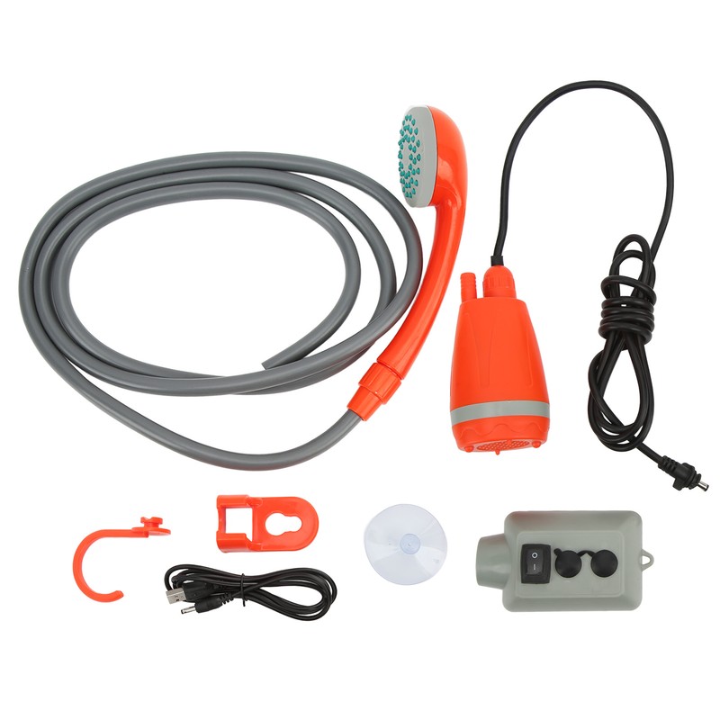 USB Rechargeable Camping Shower Portable Outdoor Shower Universal for RV