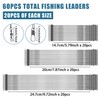 60pcs Fishing Leaders,14.7cm/20cm/24.7cm Stainless Steel Leader Line Wire Heavy Fishing