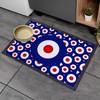 L&S PRINTS Mod Target Blue White & Red Design -