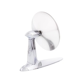 United Pacific C555728 Stainless Steel Exterior Rear View Mirror for 1955-57 Chevy Passenger Car, Chrome Plated Mirror Arm, L/H or R/H Application – ONE UNIT