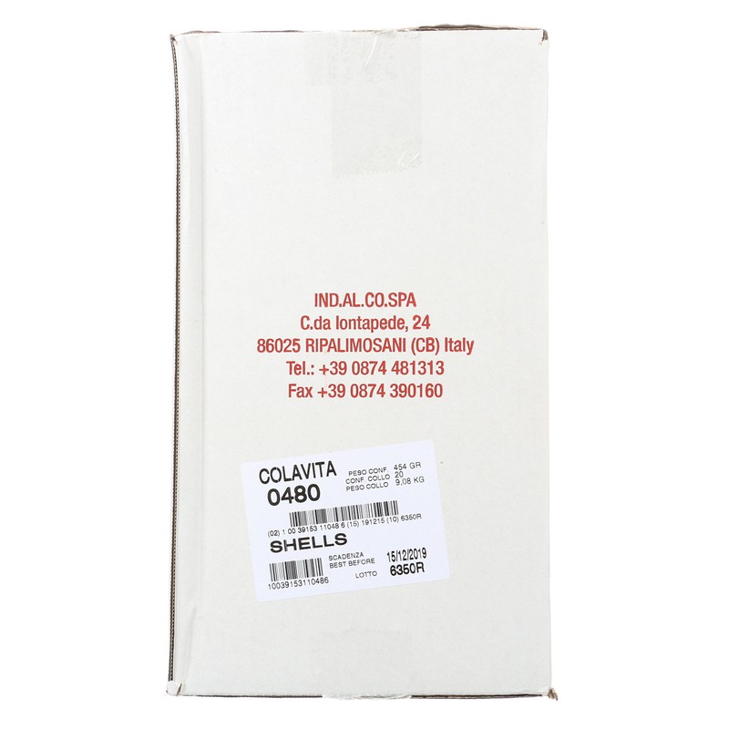 Colavita Pasta - Shells, 1 Pound - Pack of 20