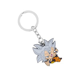Weeb Keychains Anime Keychain with Gift Box, Anime Merch with Dragon Ball Charms, Durable Dragon Ball Keychain Accessories & Keyrings for Bag, Wallet & Car Key | Kid Ultra Instinct Key Chain