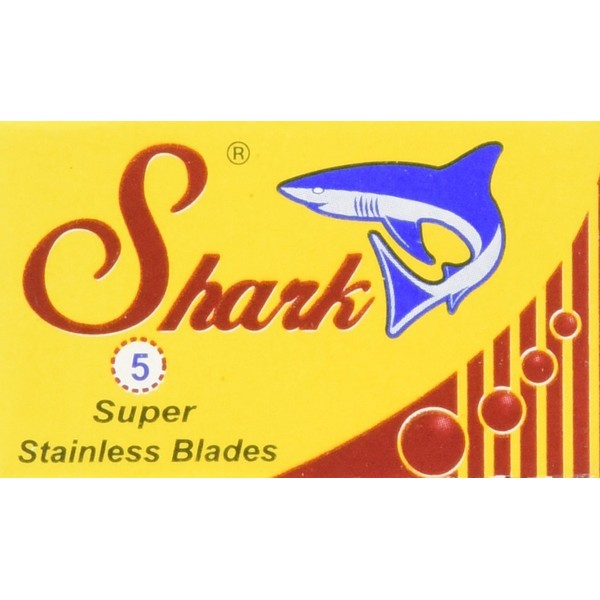 50 Shark Super Stainless Double Edge Safety Razor Blades