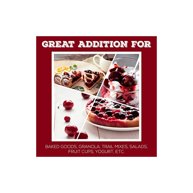 Dried Cherries 2 LB (32oz) Resealable Bag, Tart, Sweetened