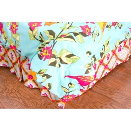 Rizzy Home Birds in Paradise Kids Bed Skirt, Twin
