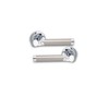 Zishan Two Tone Zamak Rosette Door Handle Set