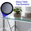 OIIKI 30 PCS Glass Top Bumpers, Anti Slip Round Pads,