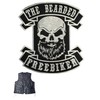 Embroidered Iron on Patch - Big Patch - The Beard