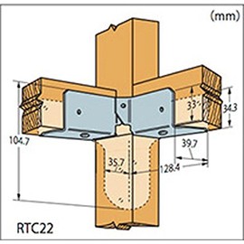 SIMPSON Connector Rigid Tie RTC22 1pc
