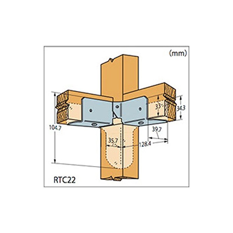 SIMPSON Connector Rigid Tie RTC22 1pc