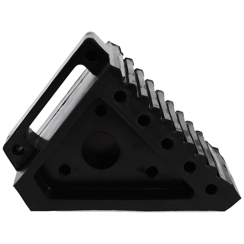 MAXXHAUL 70472 Solid Rubber Heavy Duty Black Wheel Chock 2-Pack,