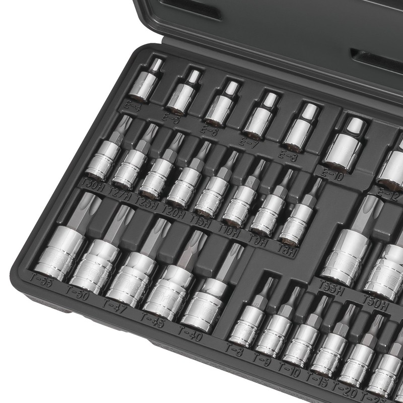 CARBYNE 36-Piece Torx Bit Socket & E-Socket Set | Includes