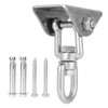 Hammock Hanging Kit, Stainless Steel Rotatable Swing Hanger Hook Fixed