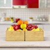 Retro Shaw Expandable Bamboo Food Container Lid Organizer for Cabinet,