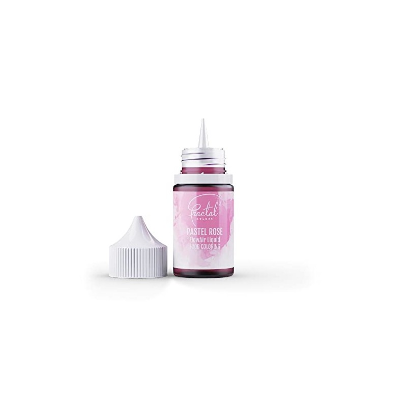 Fractal Colours FlowAir Airbrush Liquid Food Colouring 30ml Pastel Rose