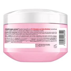 L'Oréal Paris Mascarilla Capilar Elvive Glycolic Gloss con Ácido Glicólico Dale 3x más brillo a tu cabello, resiste hasta 6 lavadas