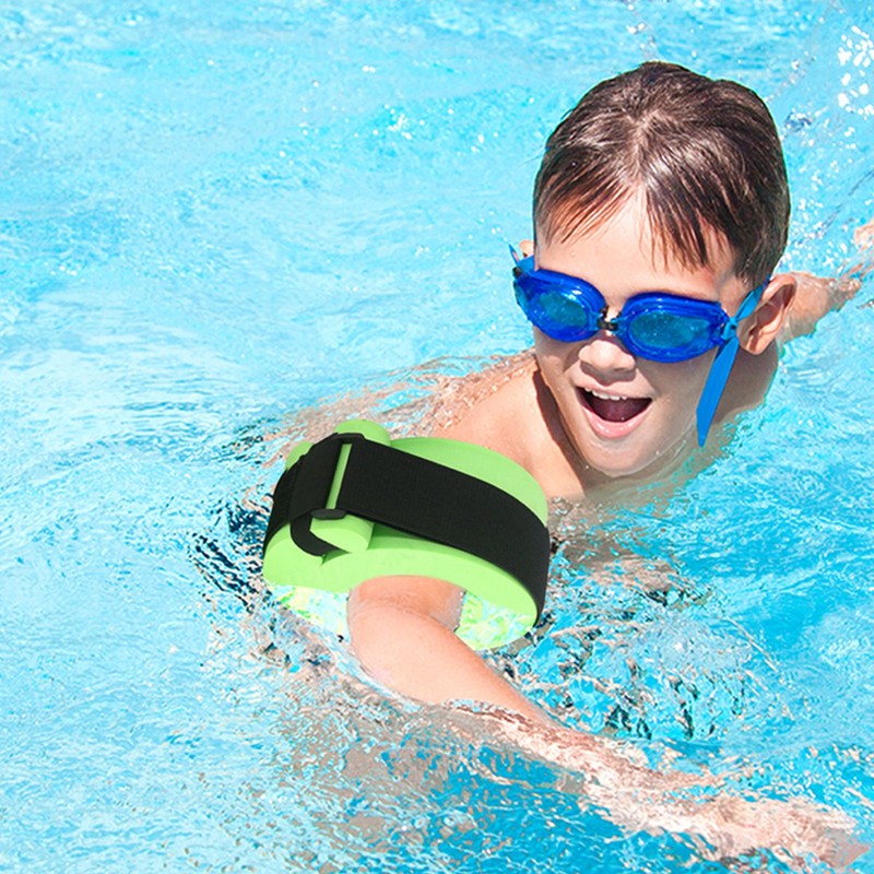 Inflatable Swim Arm Bands Flotation Sleeves Swimming Rings Floats Tube