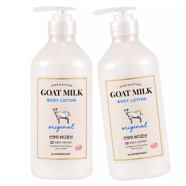 Shower Mate 샤워메이트 산양유 바디로션 600ml 대용량 고보습 로션 Shower Mate Goat's Milk Body Lotion 600ml Large Capacity High Moisturizing Lotion [Original 600ml]