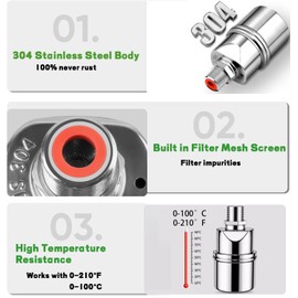 MEUPMEOP 1/2'' Automatic Water Level Control Valve Auto Shut Off Ball Mini Float Valve 304 Stainless Steel Float Valve