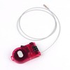 Portable Dial Lock with Retractable Cable Key 2ea