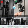 Upgrade Portable Door Lock for Travel,Suithink 304 Stainless Steel Black