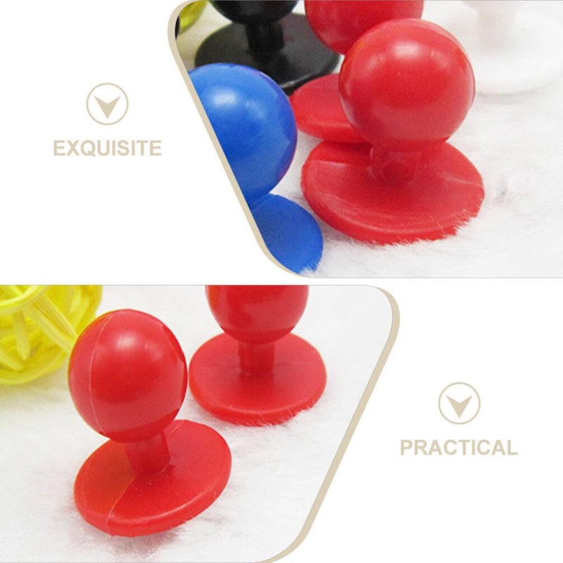 EXCEART Pack of 100 Chef's Coat Rivet Buttons Round Moving