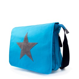 Glamexx24 Bag Handbags Shoulder Bag with Star Pattern Carry Bag Laptop Bag Messenger Bag Men for Work Leisure or School, dark blue