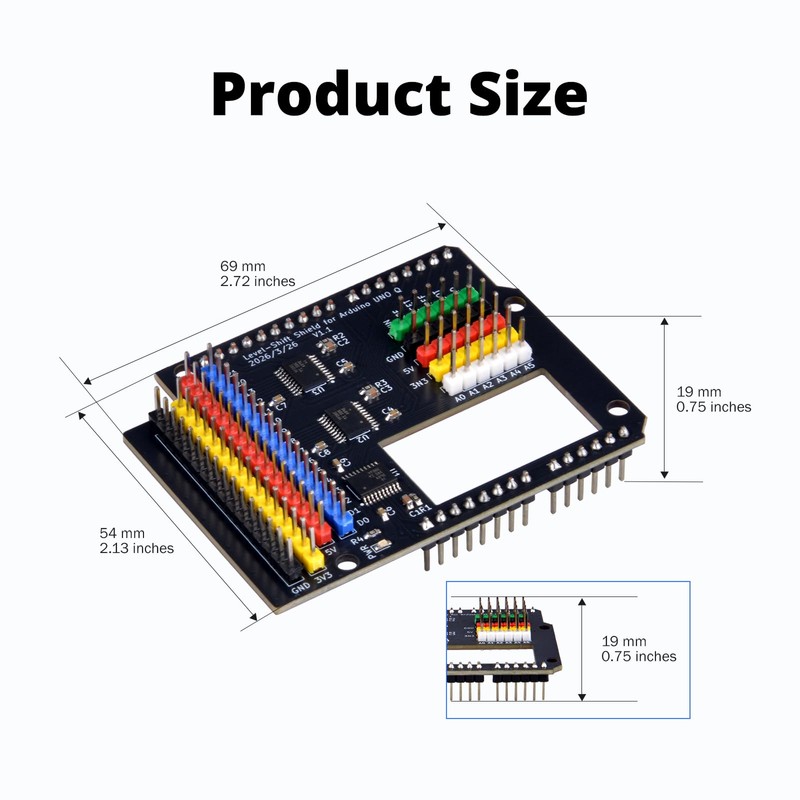 GeeekPi Level Converter Module for Arduino UNO Q, Bidirectional 3.3V