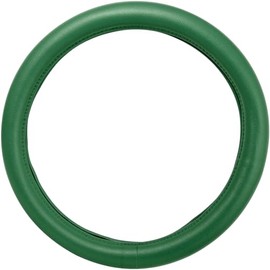 GG Grand General 54076 18 inches Deluxe Steering Wheel Cover Full Green with Green Stitching
