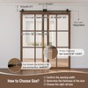 CCJH 4-20FT Bypass Sliding Barn Door Hardware Kit Single Track