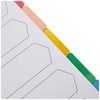Q-Connect 5-Part Index Multi-punched Reinforced Board Multi-Colour Blank Tabs A4